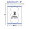 Avery Matte White Removable Oval Labels with Sure Feed Technology, Print-to-the-Edge, 3" x 5"